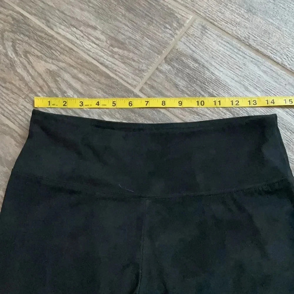 Soft Surroundings faux suede black leggings, high rise. Women’s size S petite - Picture 6 of 12